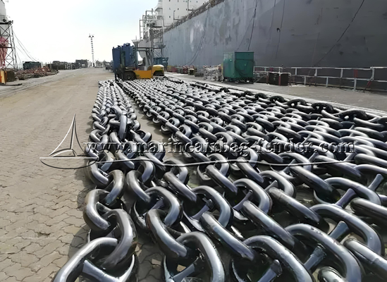 Коррозионно устойчивая цепь для причалов с оцинкованной углеродистой сталью цепь для якорей судов